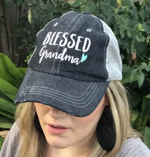 Blessed Grandma Embroidered Hat Cap Grandma Gift Mothers Day Gift -344