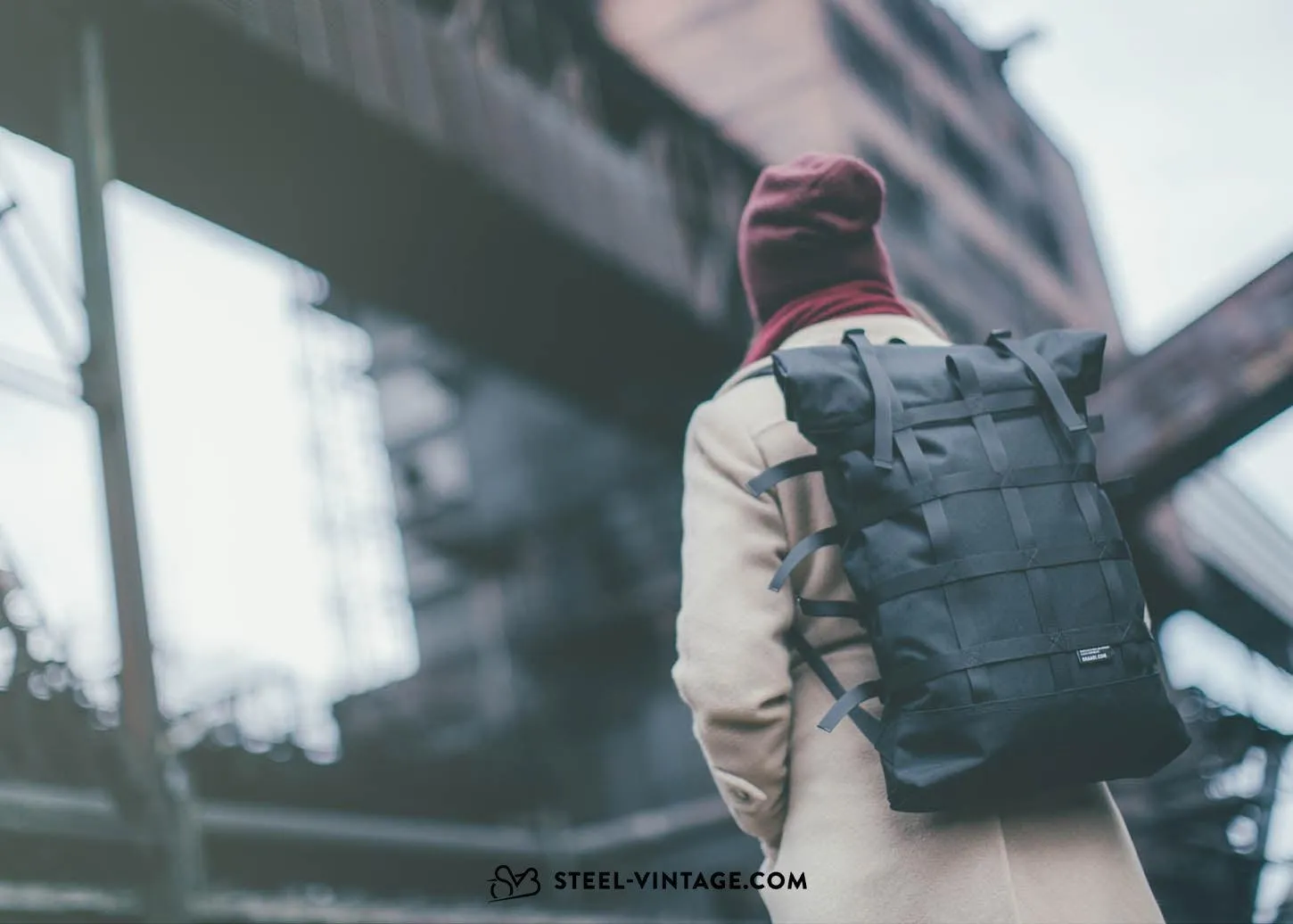 Braasi Webbing Rolltop Backpack