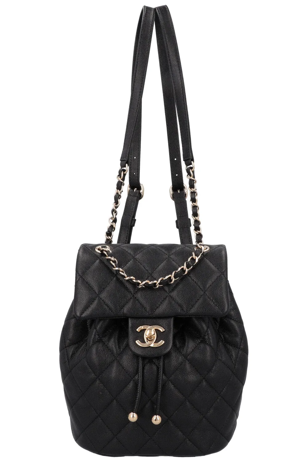 CHANEL Mini Urban Spirit Backpack Black Caviar