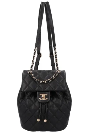 CHANEL Mini Urban Spirit Backpack Black Caviar