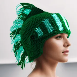 Color Block Knitted Mohawk Beanie Hat