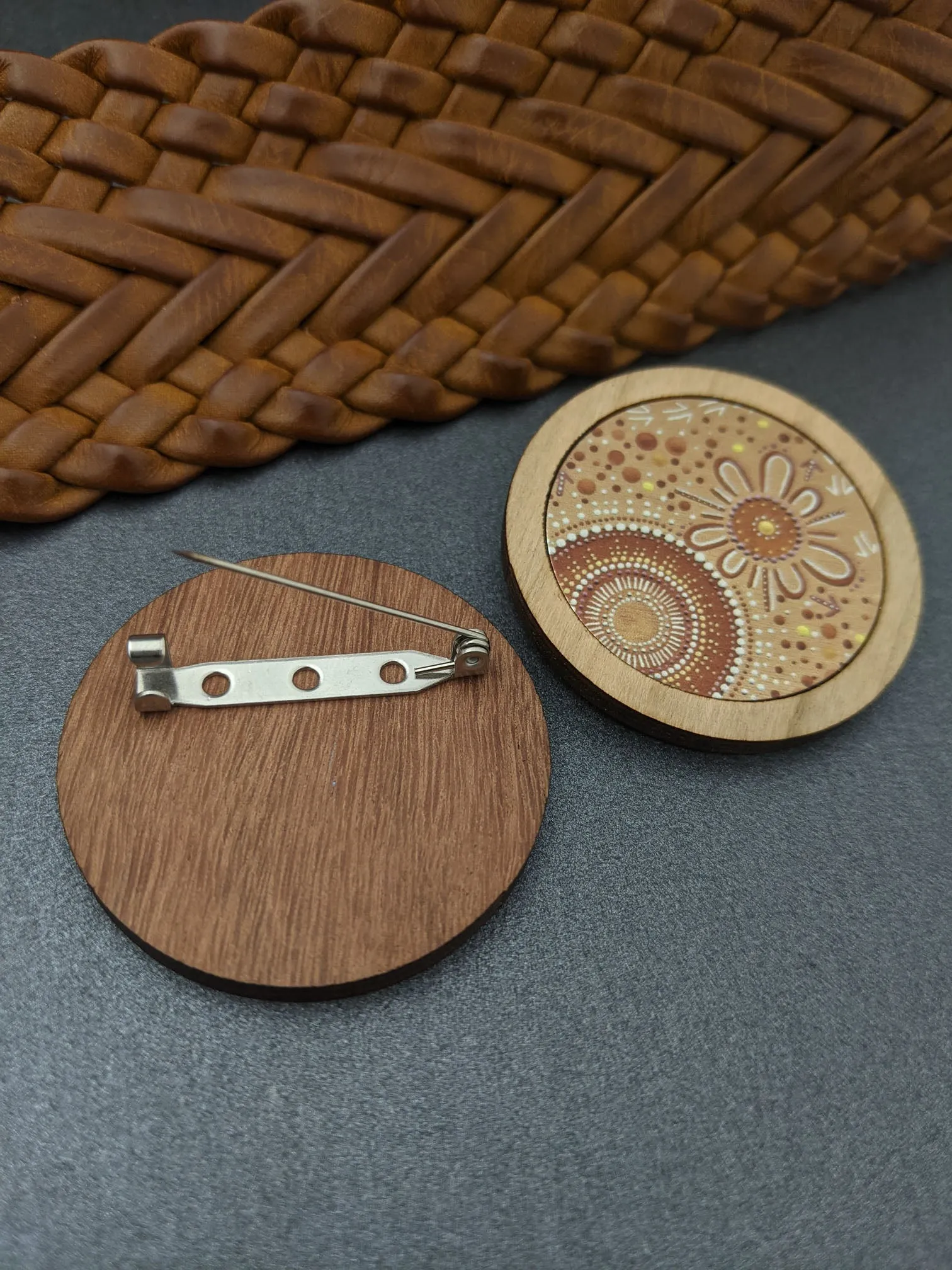 COMMUNITY SPIRIT – timber brooches