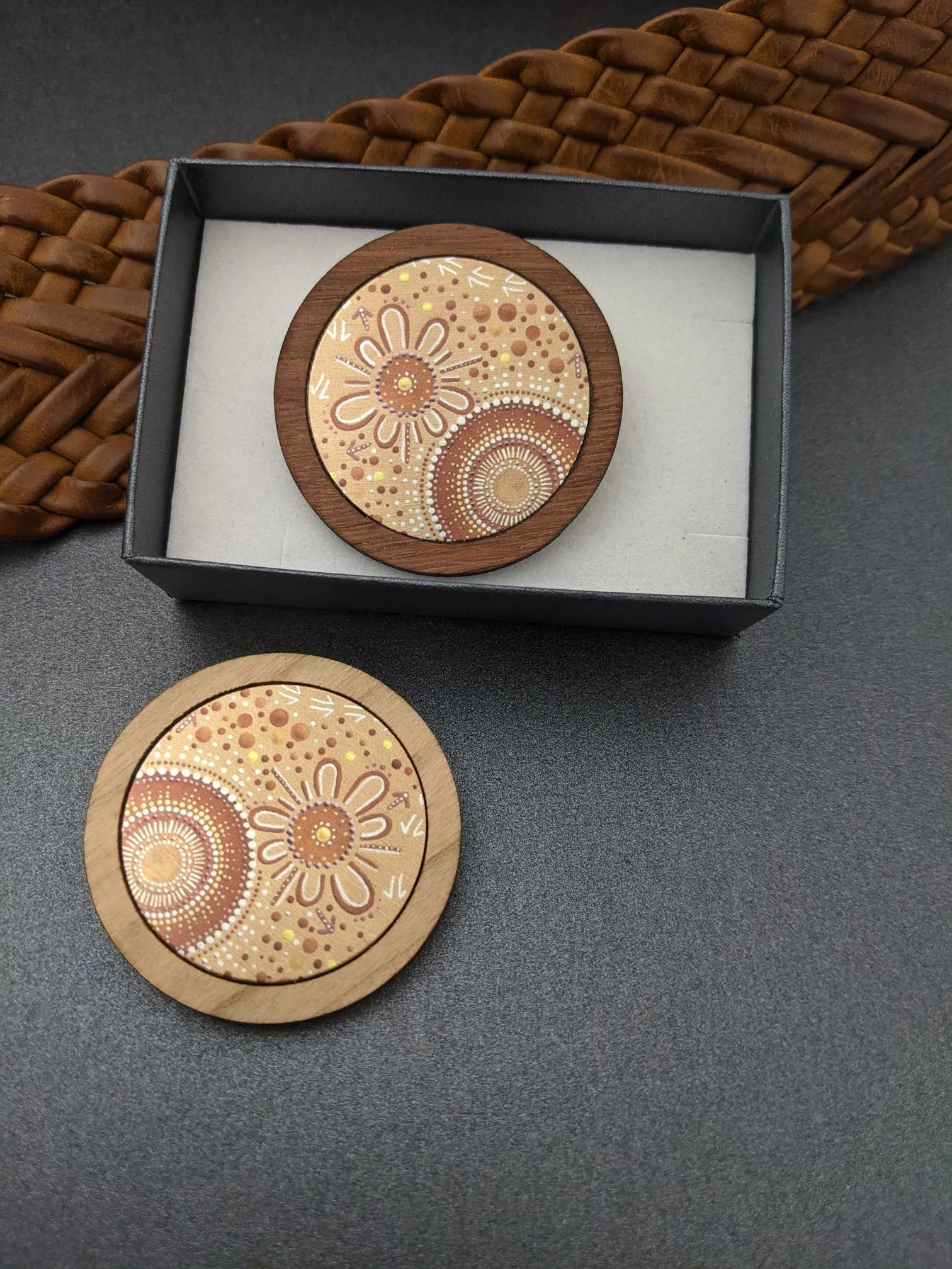 COMMUNITY SPIRIT – timber brooches