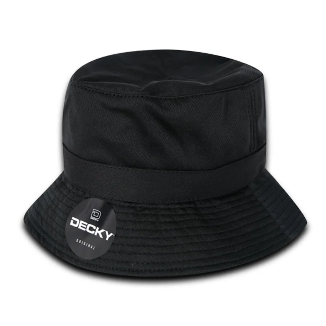 Decky 5110 Mesh Bucket Hats Fisherman Buckets Caps Fishing Cotton Blank