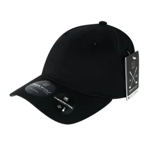 Decky 6405 Sleek H20 Low Crown Hats 6 Panel Curved Bill Relaxed Golf Caps