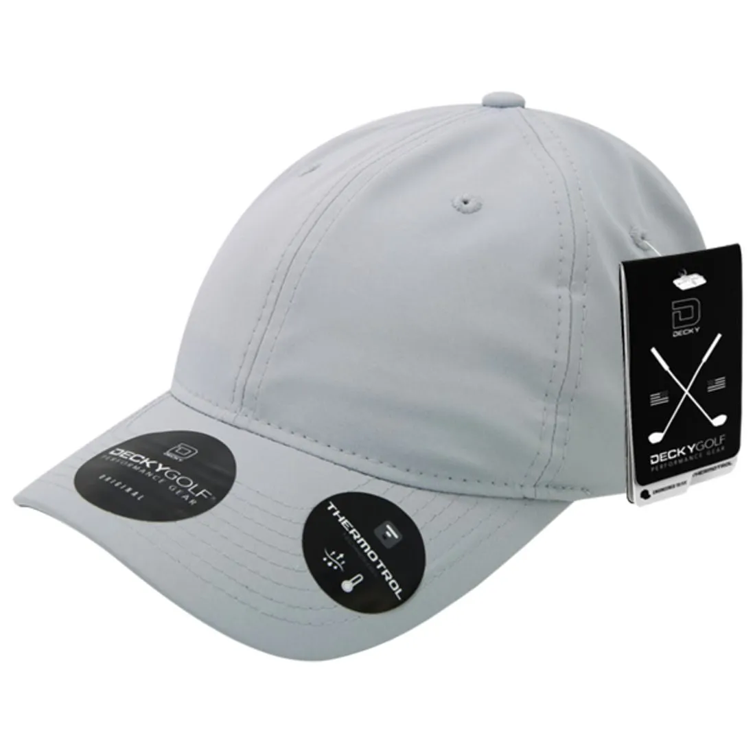 Decky 6405 Sleek H20 Low Crown Hats 6 Panel Curved Bill Relaxed Golf Caps
