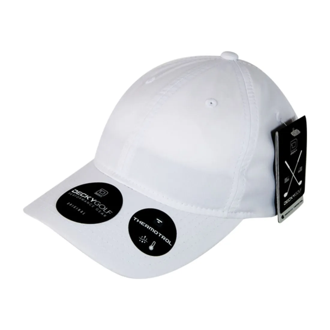 Decky 6405 Sleek H20 Low Crown Hats 6 Panel Curved Bill Relaxed Golf Caps