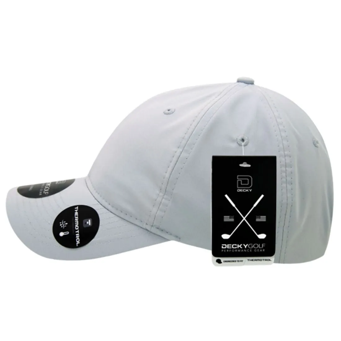 Decky 6405 Sleek H20 Low Crown Hats 6 Panel Curved Bill Relaxed Golf Caps