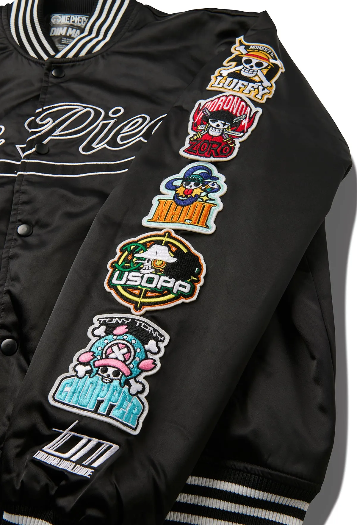 Dim Mak x One Piece - Straw Hats Baseball Jacket - Black
