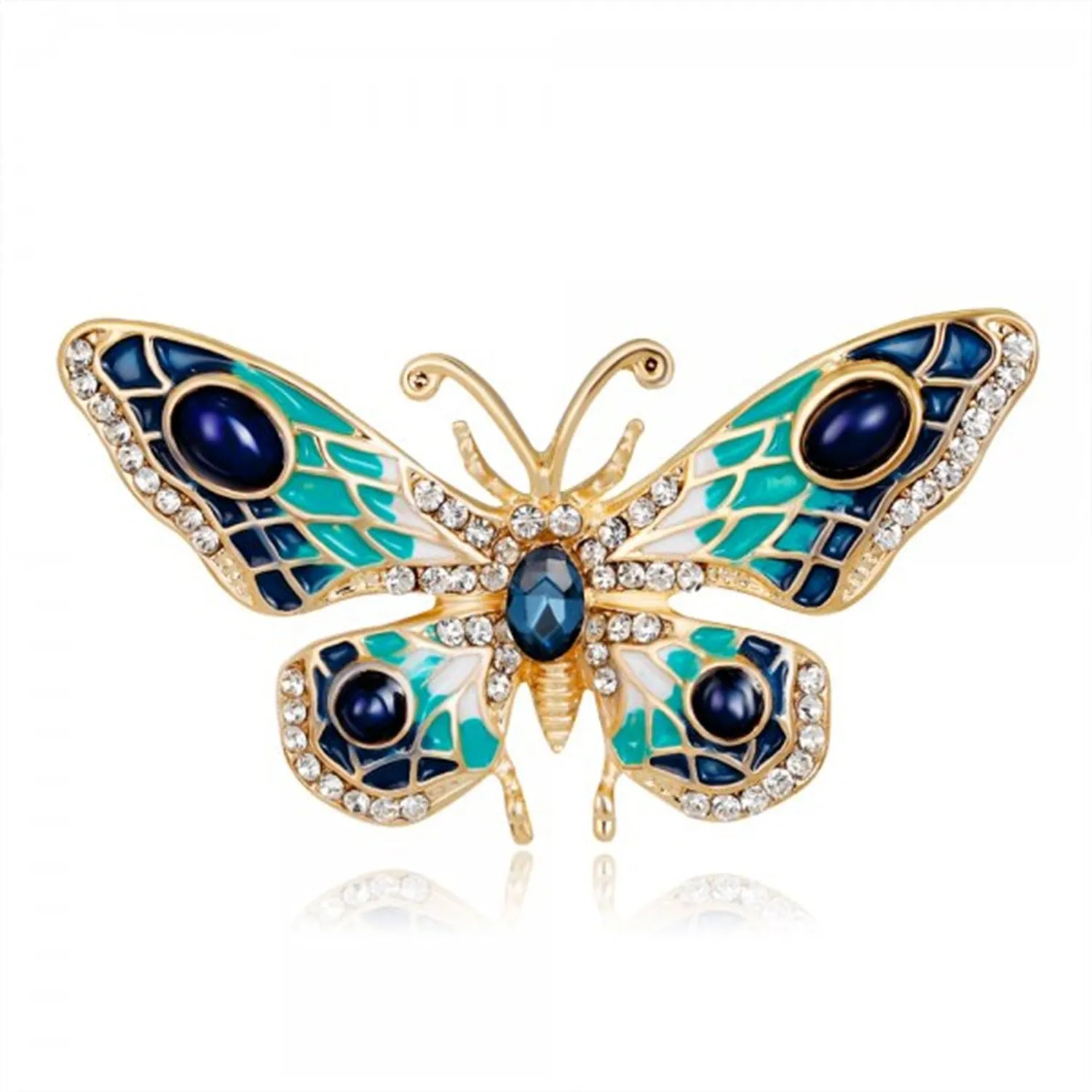 Elegant Butterfly Women Crystal Brooch