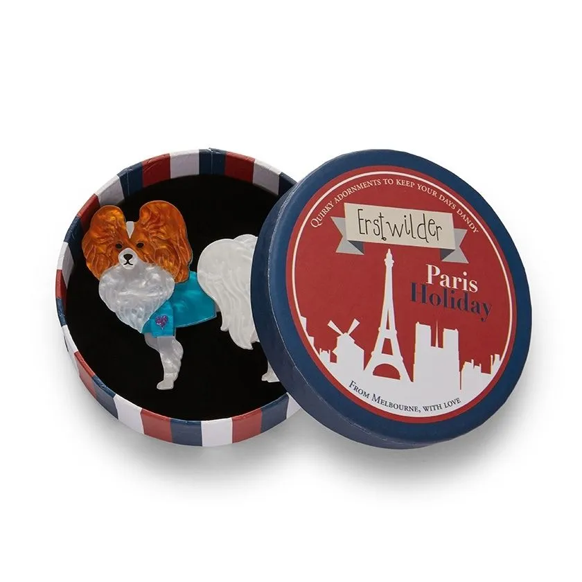 Erstwilder Papillon en Bleu Brooch