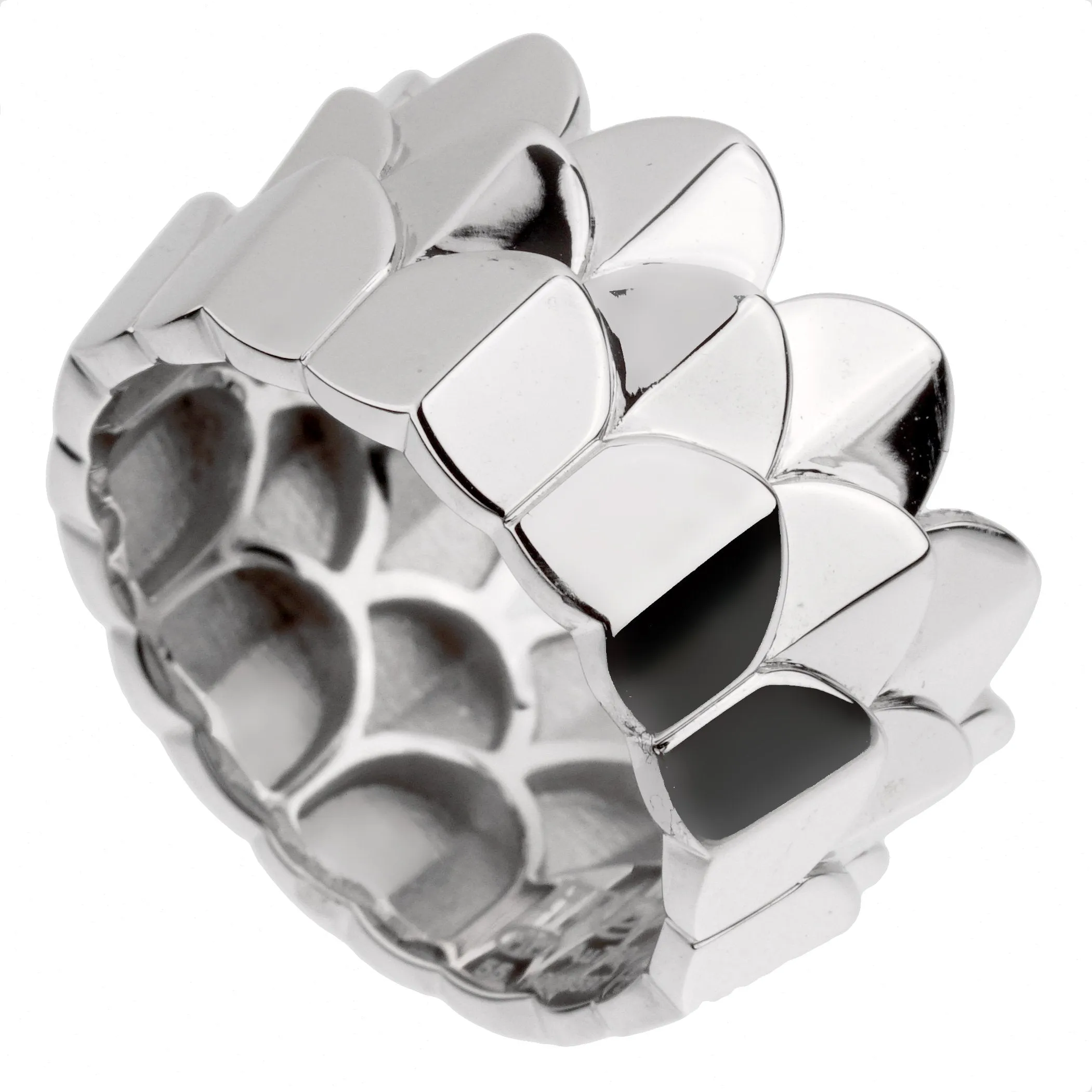 Fred of Paris Triple Arc White Gold Band Ring Sz 6 1/2