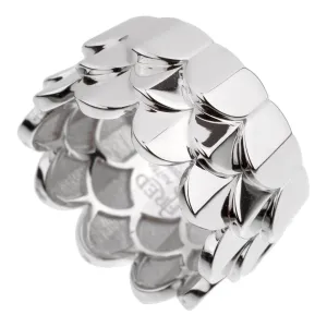 Fred of Paris Triple Arc White Gold Band Ring Sz 6 1/2