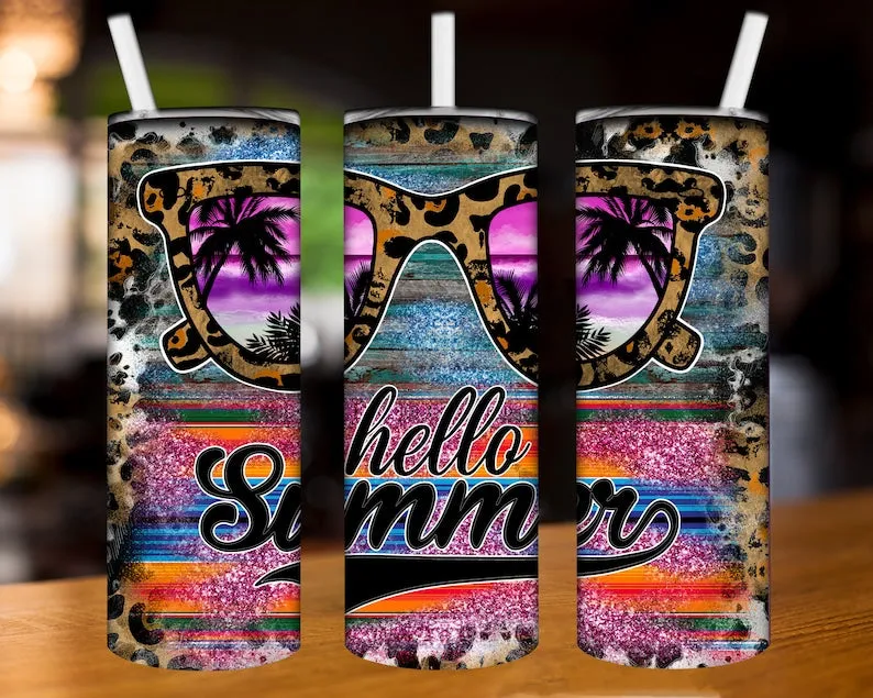 Hello Summer Tumbler Wrap