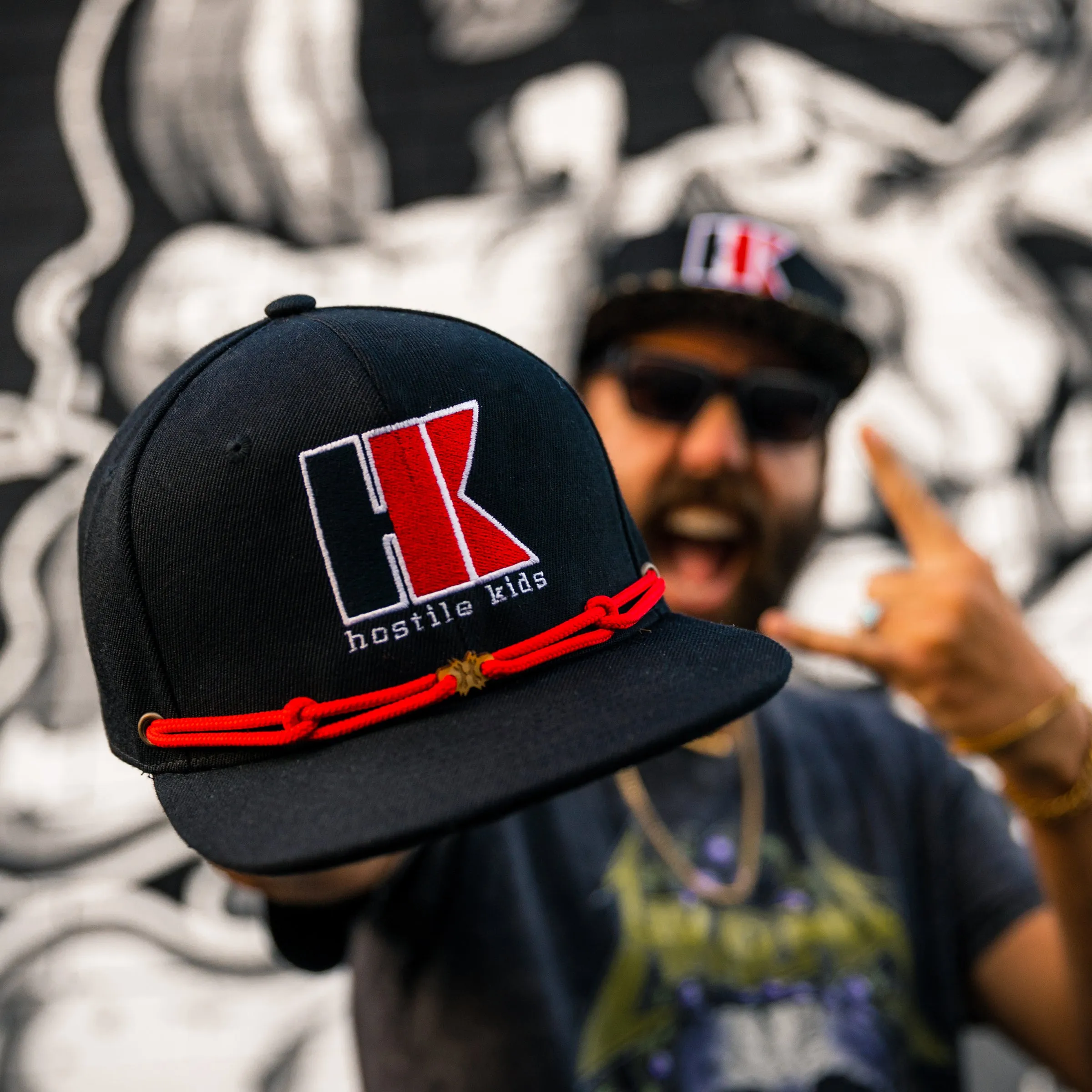 HK Army x Findlay - OG HK Snapback - Black/Red