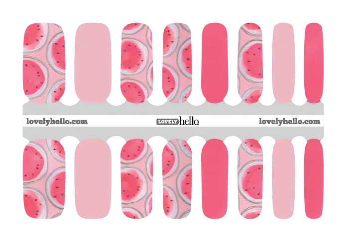 Juicy Watermelon Nail Wraps