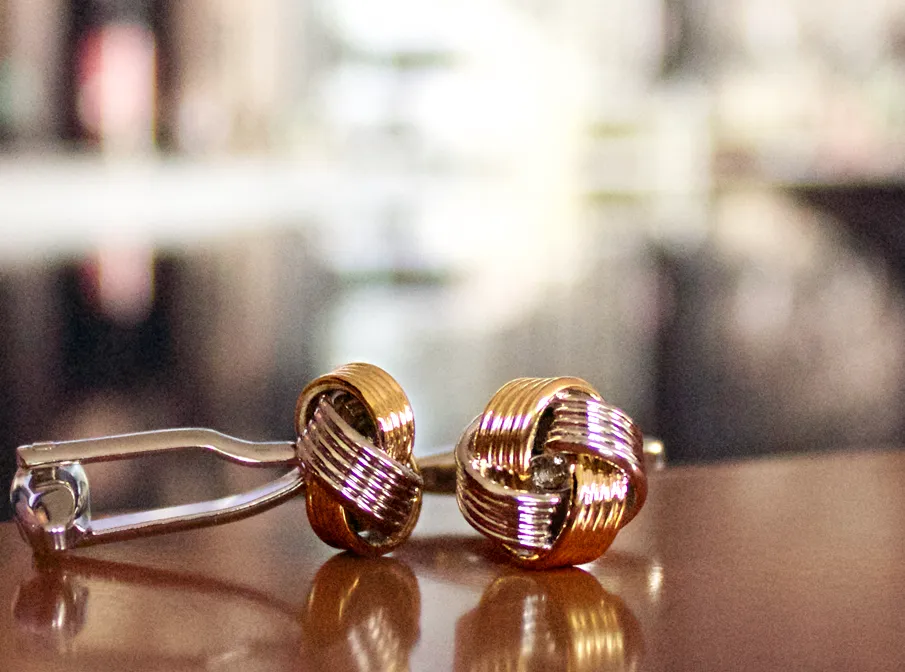 KingCuffs Stripe Knot Cufflink