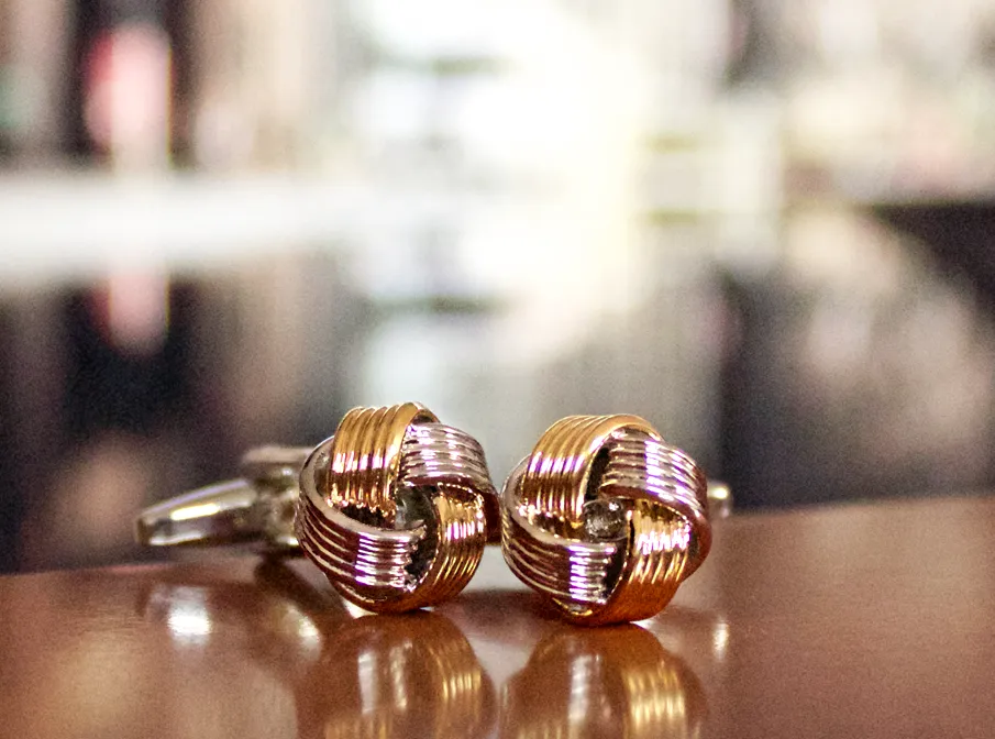 KingCuffs Stripe Knot Cufflink