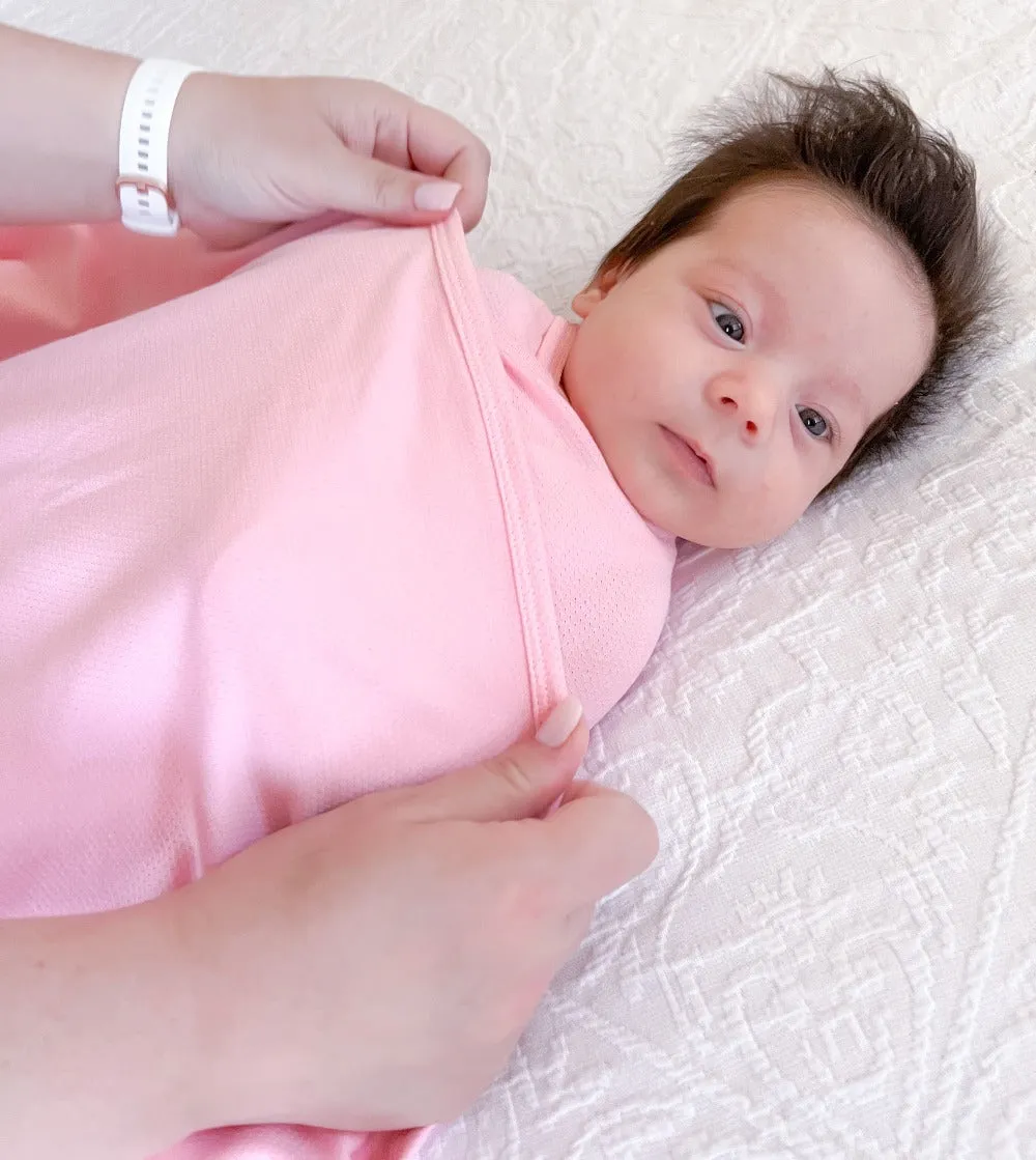 Koala Hugs Summer Newborn Swaddle Wrap - Candy Pink