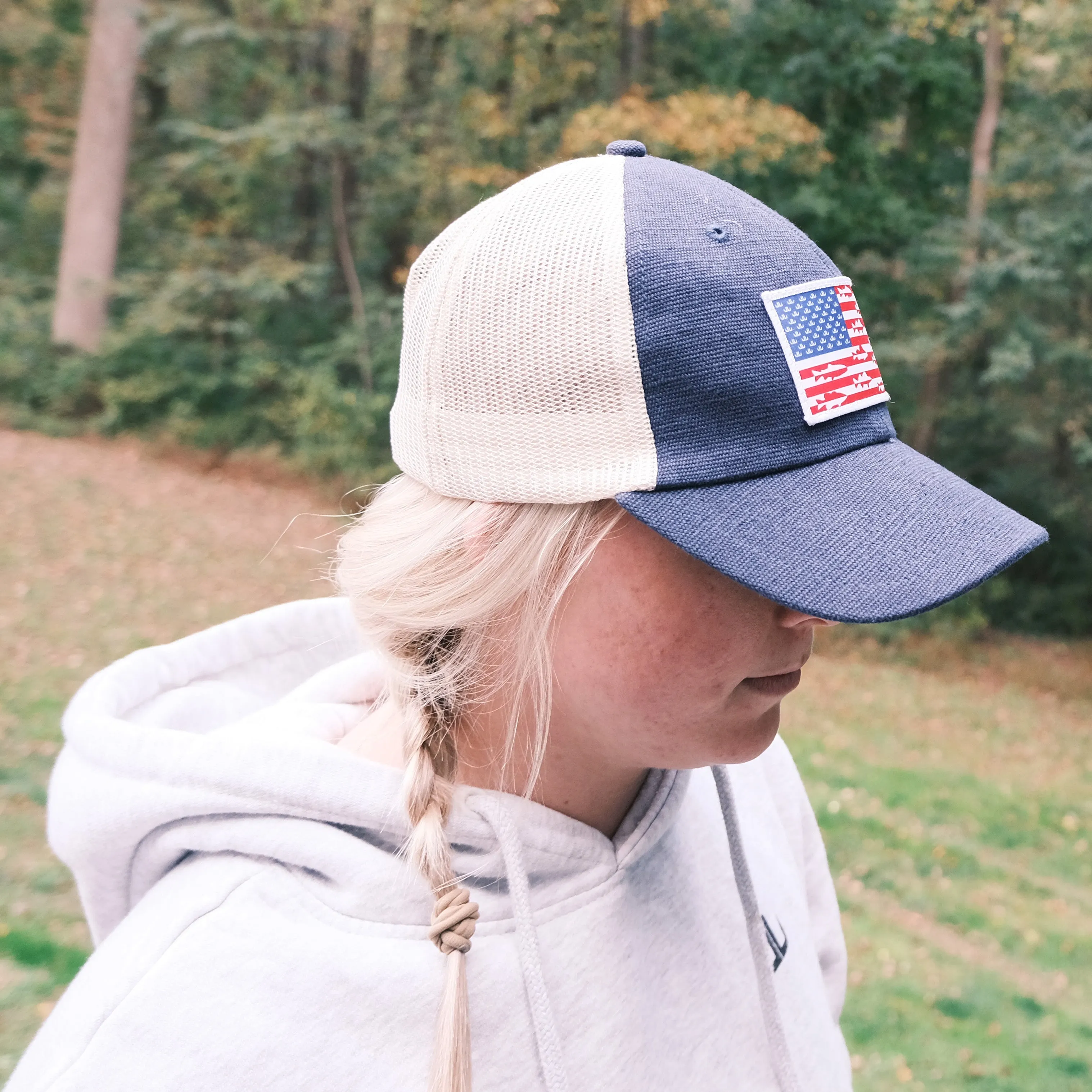 Lake&Lure Patriot Fish Hemp Hat