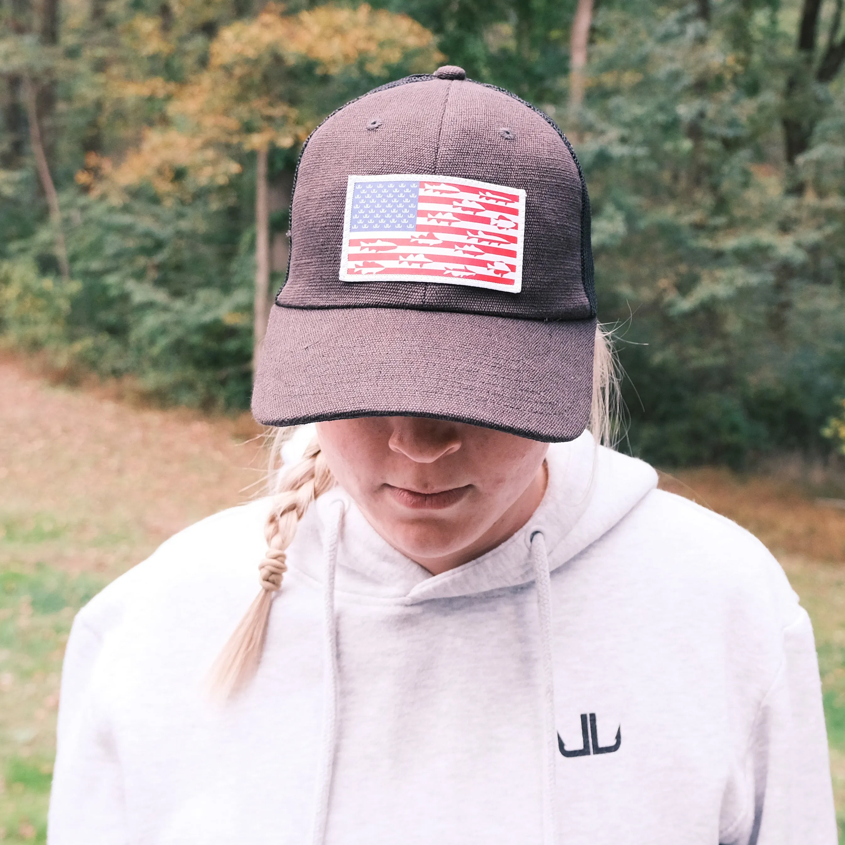 Lake&Lure Patriot Fish Hemp Hat