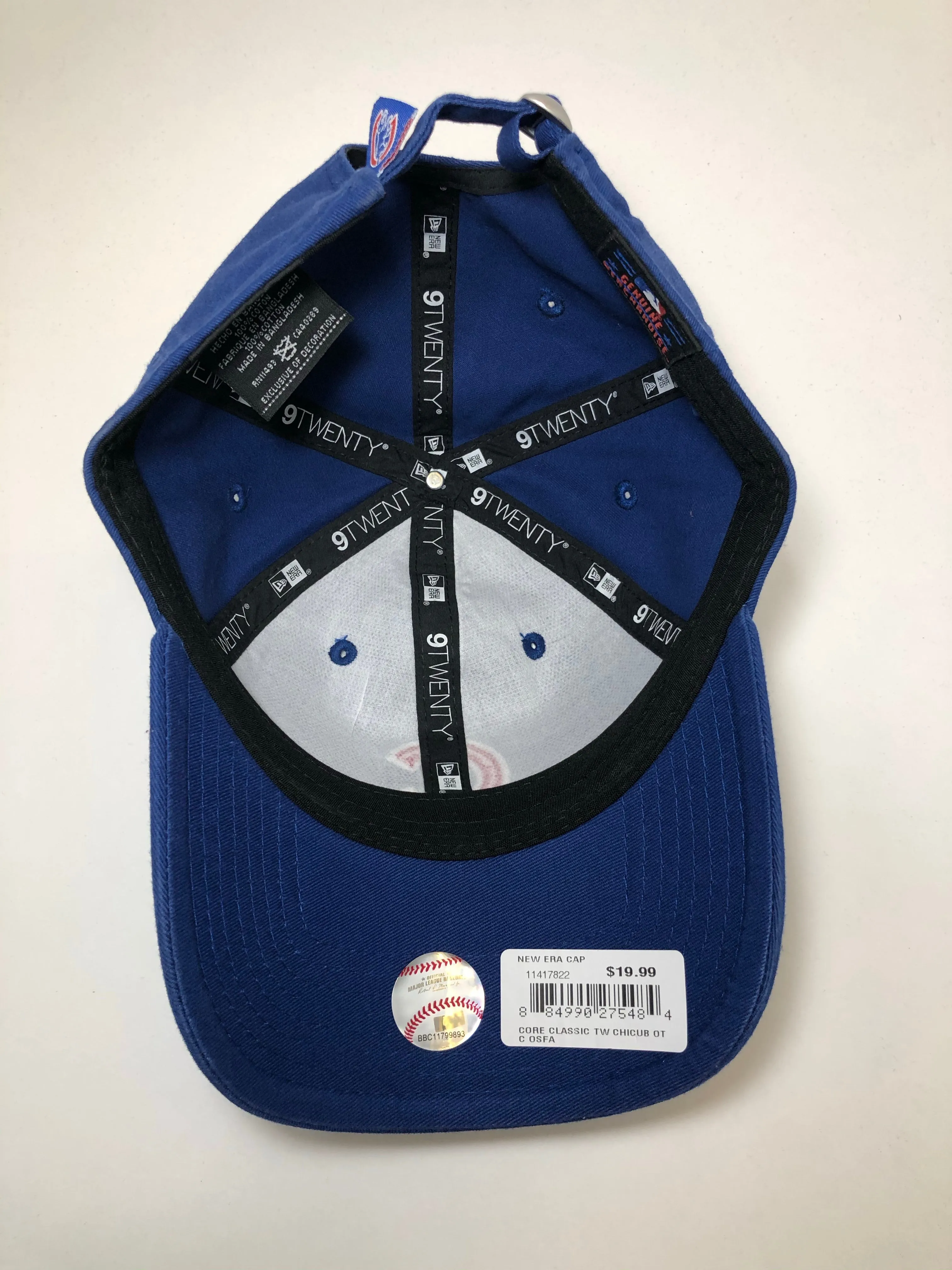 Mens Chicago Cubs New Era Royal Core Classic 9TWENTY Adjustable Hat