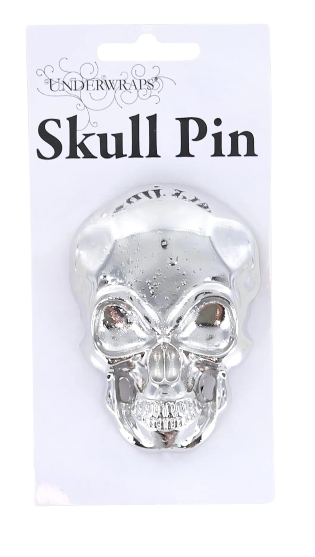 Metal Skull Pin Costume Accessory