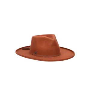 Milano Women's Biltmore Rebel Heart Adjustable Wools Rust Hat