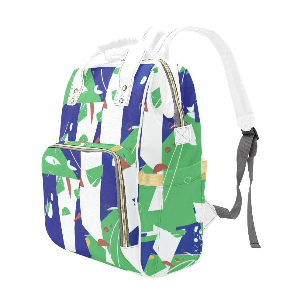 Miniaday Designs Multi-Function Backpack(Model1688) Blue