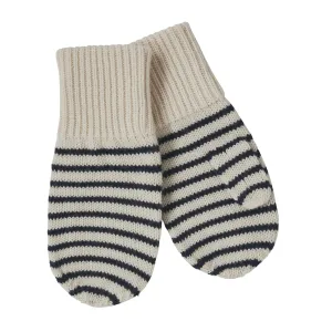 Mittens, Ecru/ Dark Navy