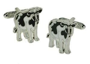 Novelty Cufflinks - Cow - CK577 - Onyx Art