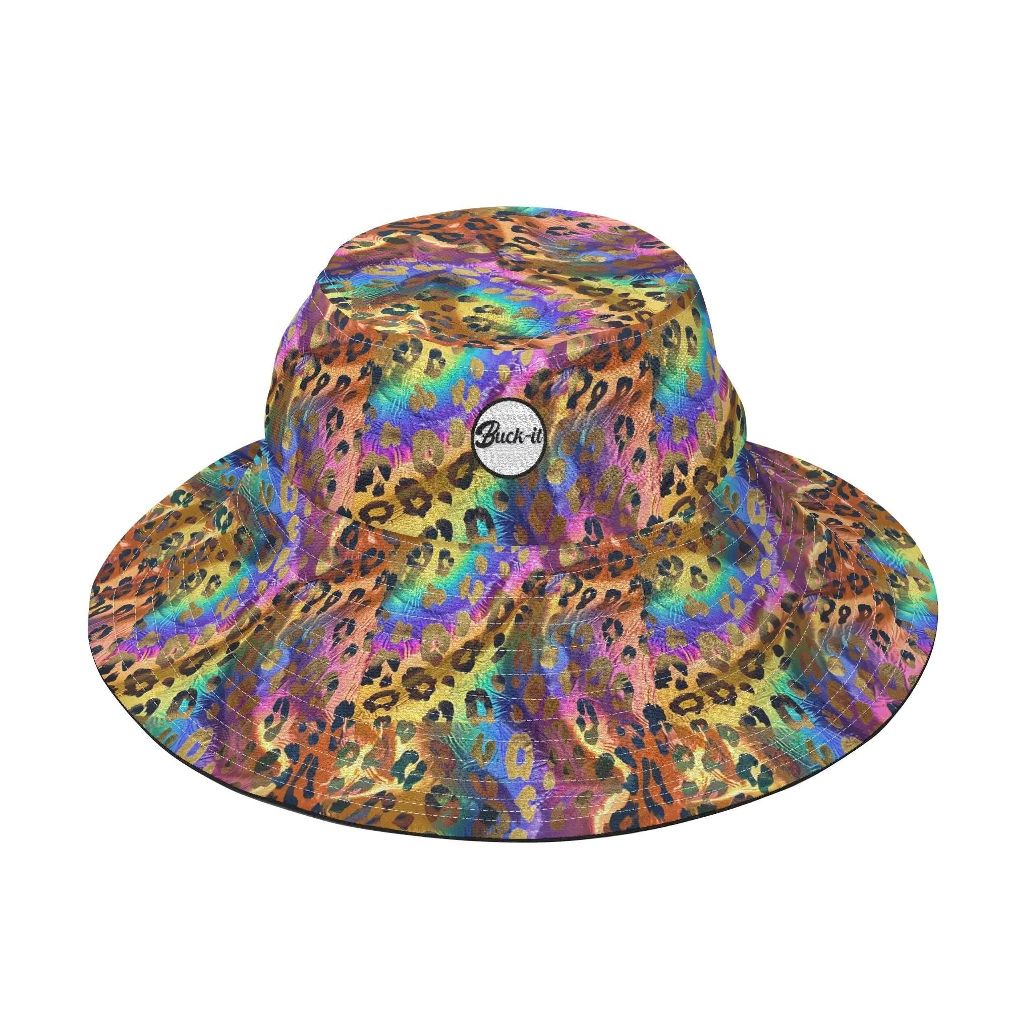 Opulent Leopard Bucket Sun Hat: Bold, Funky & UV Safe