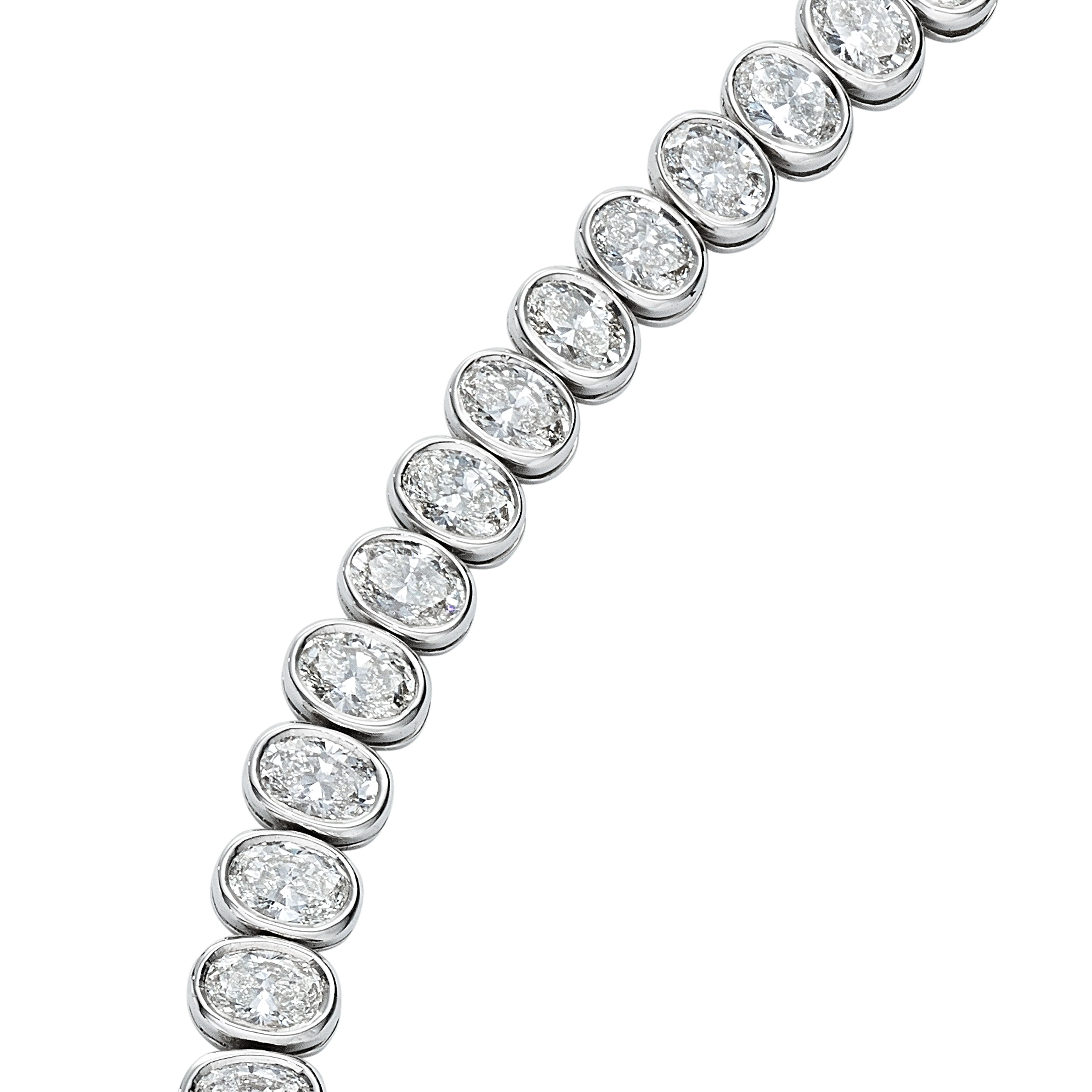 Oval Cut Diamond Bracelet, 6.5 CT
