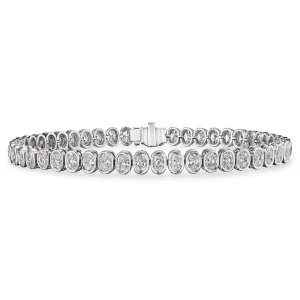 Oval Cut Diamond Bracelet, 6.5 CT