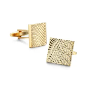 Pin Dot Gold-Tone Cufflinks