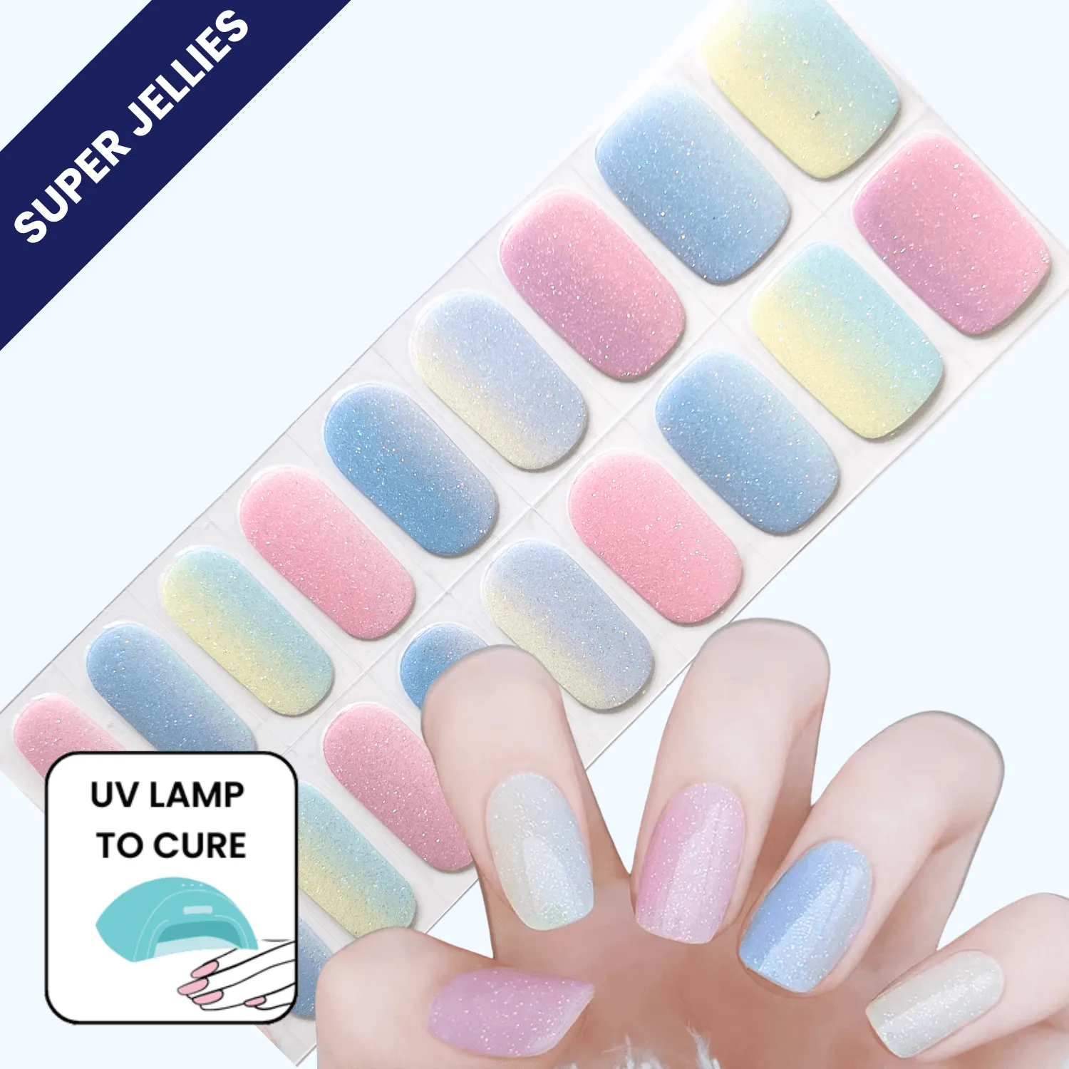 PREORDER 7/2 DISPATCH Sweeties | Super Jellies DIY Hard Semi Cured Gel Nail Wraps