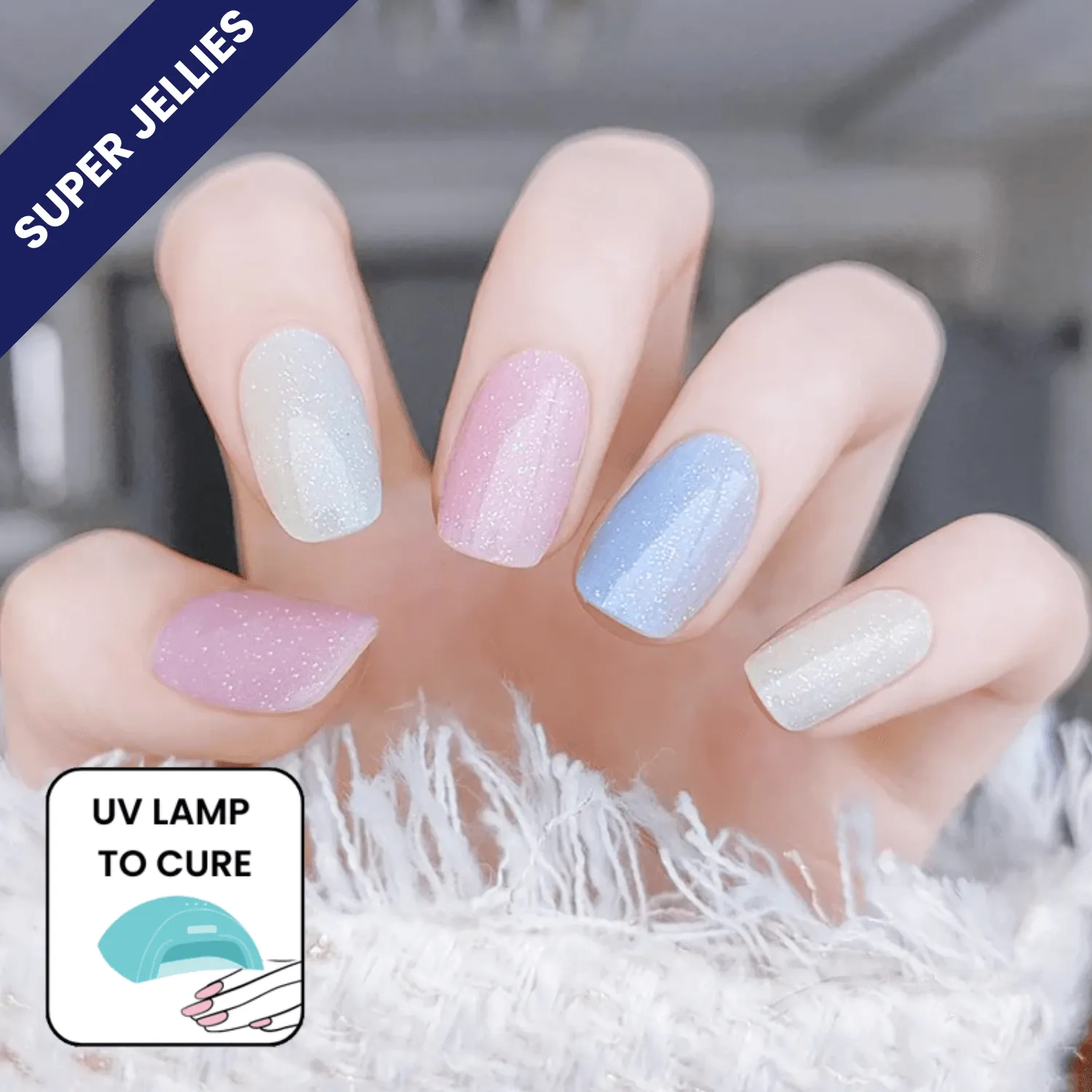 PREORDER 7/2 DISPATCH Sweeties | Super Jellies DIY Hard Semi Cured Gel Nail Wraps