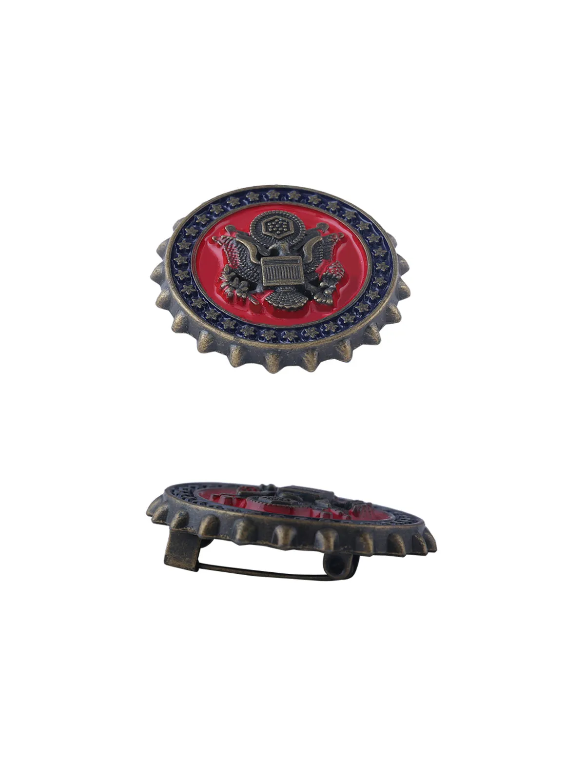 Round Shape Special Badge Pin Brooch