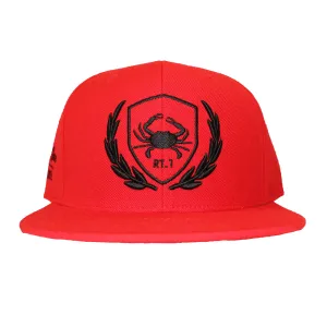 Rt. 1 Crest (Red) / Canvas Snapback Hat