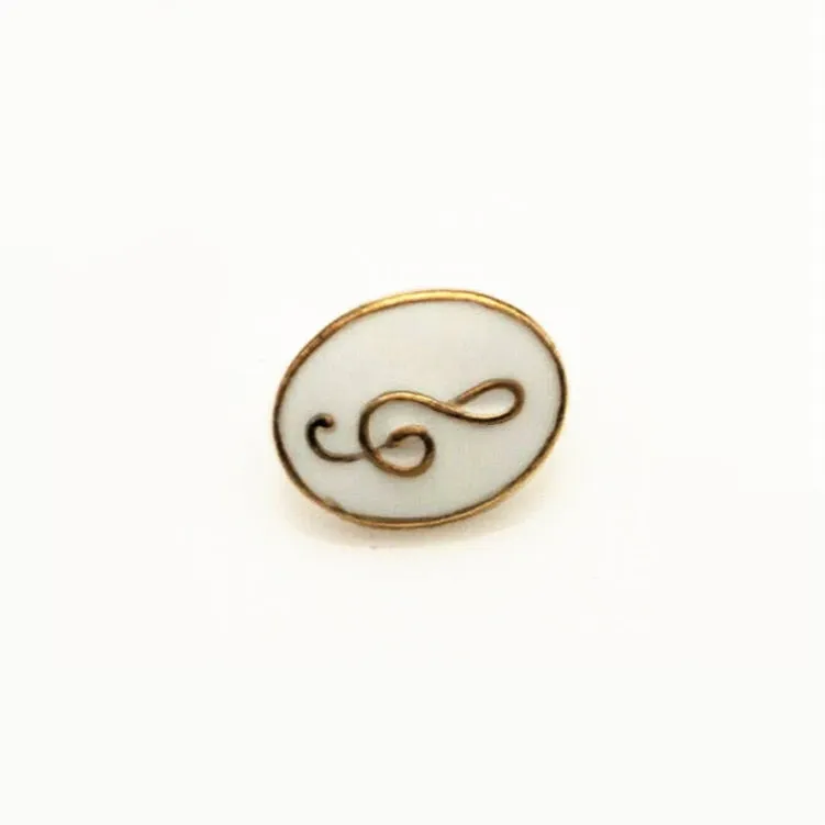 Set of 4 Musical Brooches