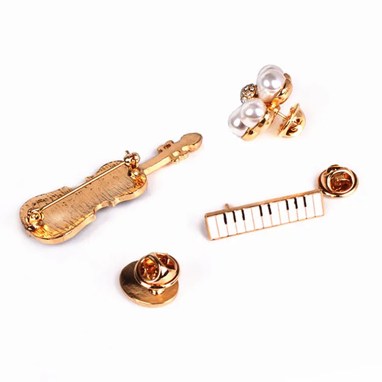 Set of 4 Musical Brooches