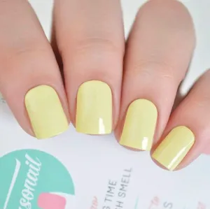 Sherbert | Pastel Yellow Nail Polish Wrap