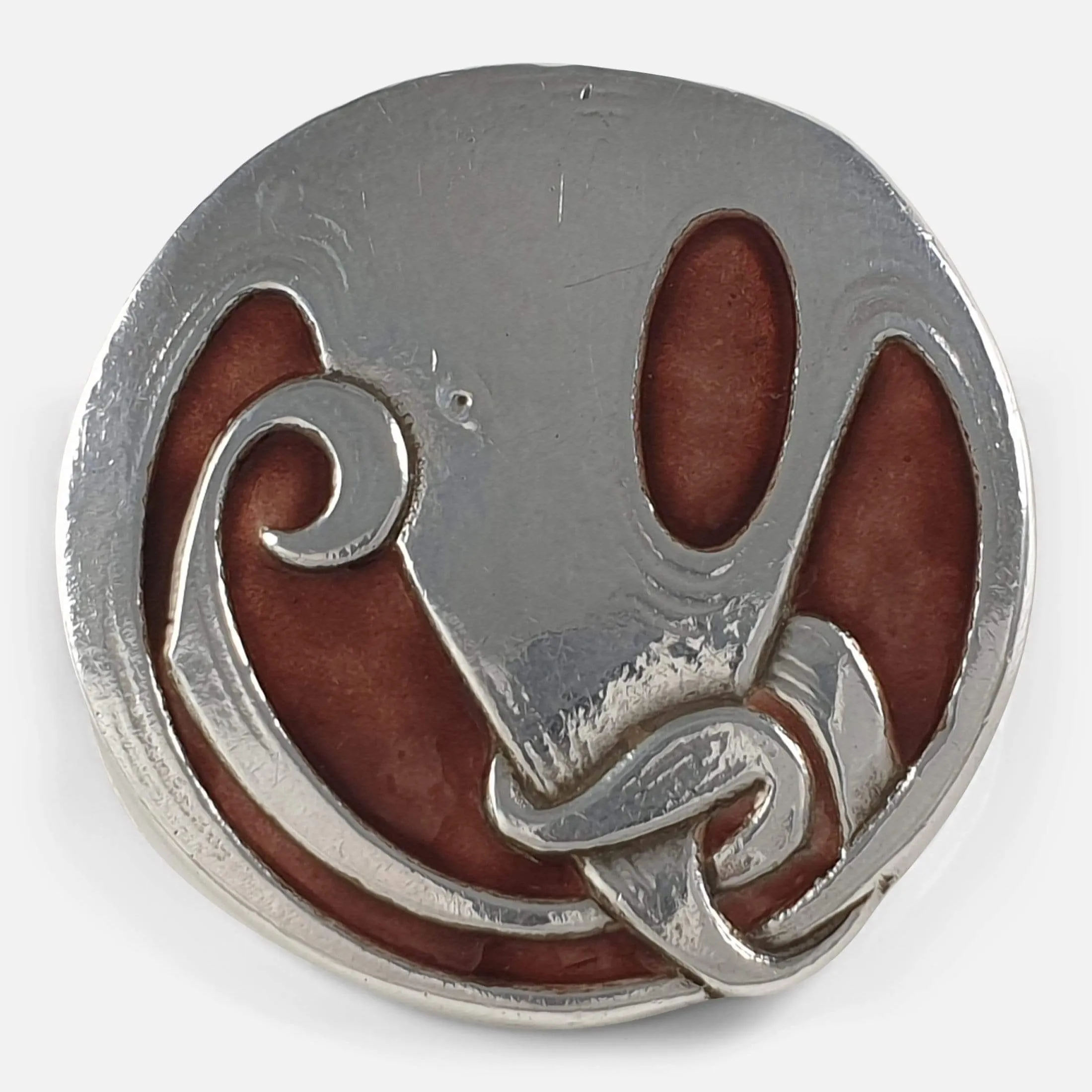 Silver and Enamel Brooch - Archibald Knox for Liberty & Co