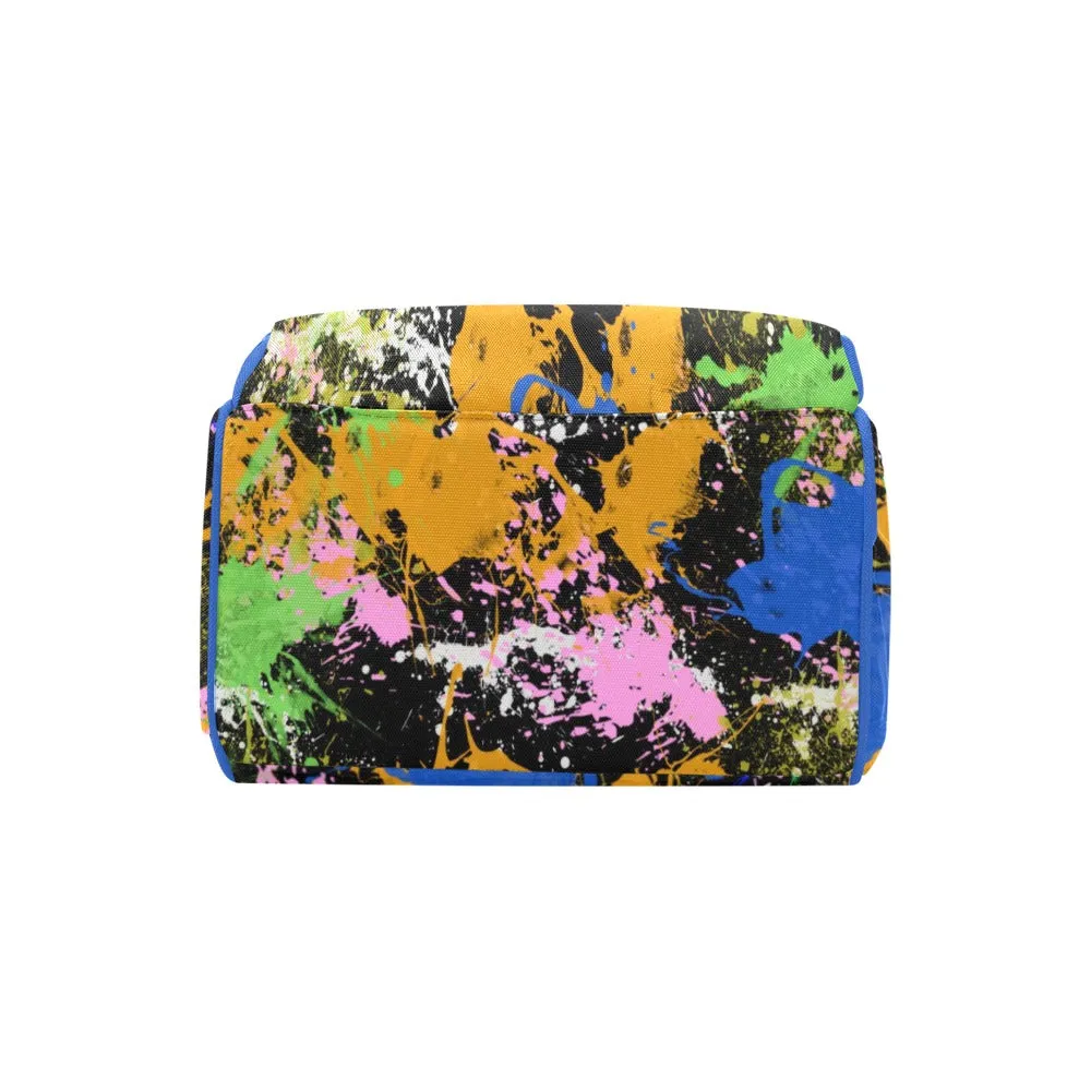 Sixty Eight 93 Logo White Splatter #2 Multi-Function BackPack