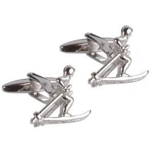 Skier Cufflinks