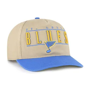 ST. LOUIS BLUES '47 HERITAGE CITY LINE SNAPBACK - KHAKI/AIR FORCE BLUE