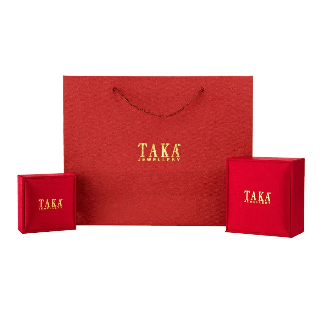 TAKA Jewellery 999 Pure Gold Charm With Beads Bracelet