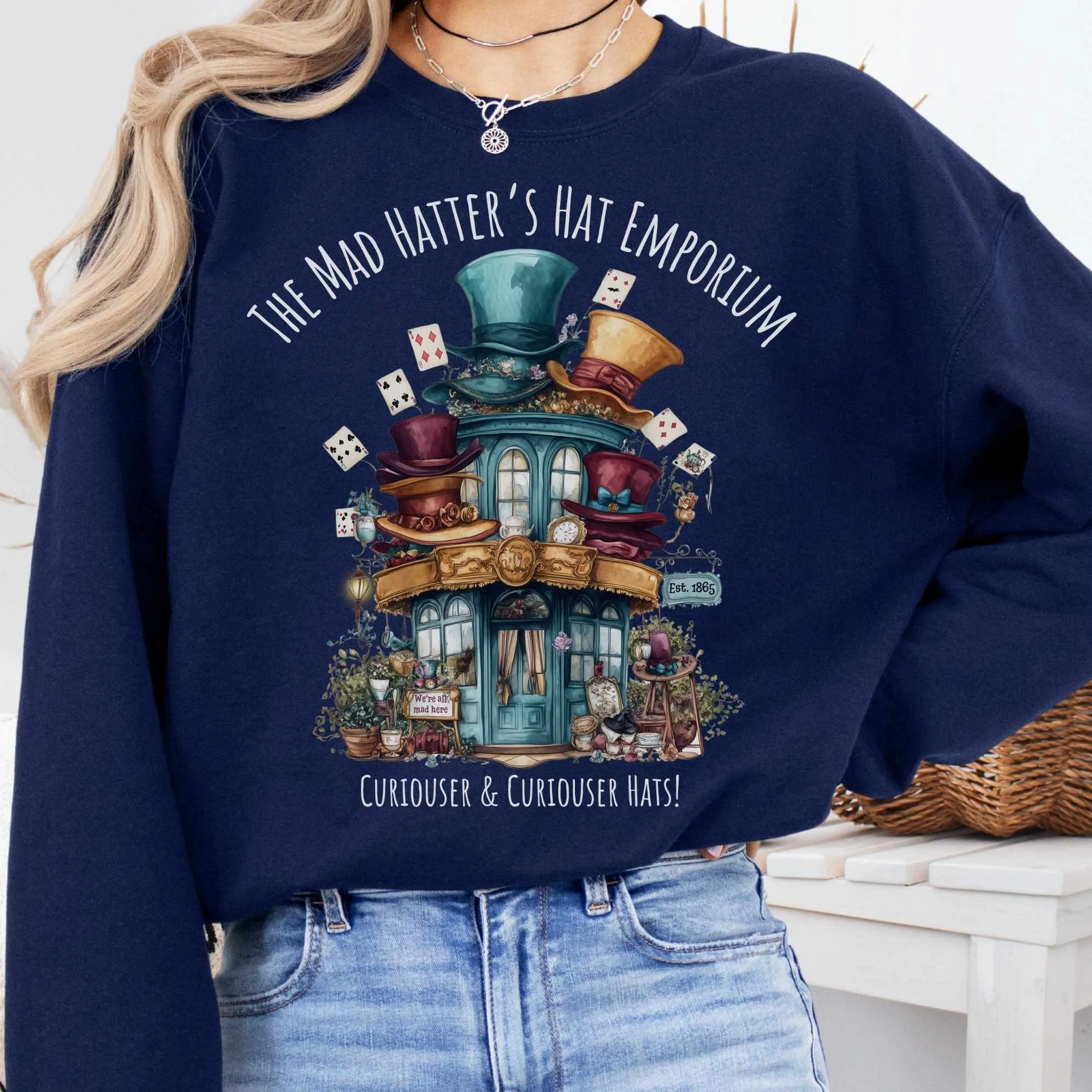 The Mad Hatter's Hat Emporium Sweatshirt