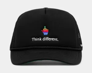 Think Different Trucker Mens Hat (Black/White)