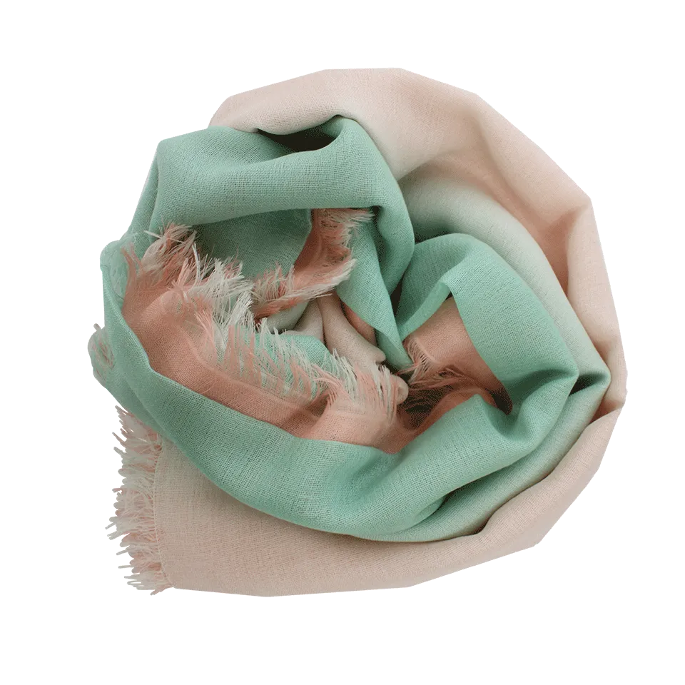 Three Color Ombre Scarf